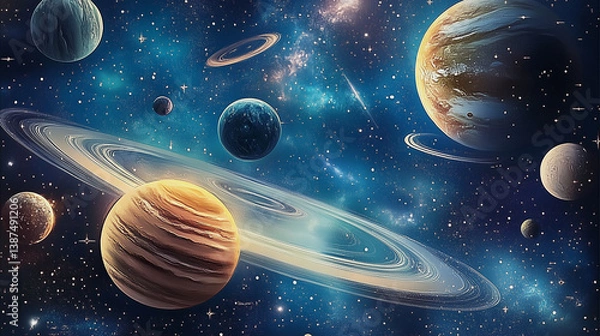 Obraz planet in space