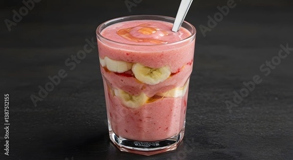 Obraz strawberry milk shake