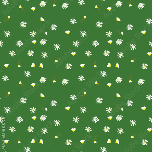 Fototapeta seamless pattern with flowers