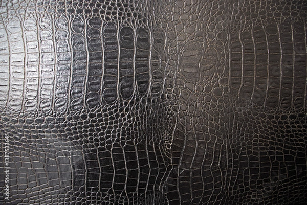 Obraz A leather base with snakeskin texture. background.	
