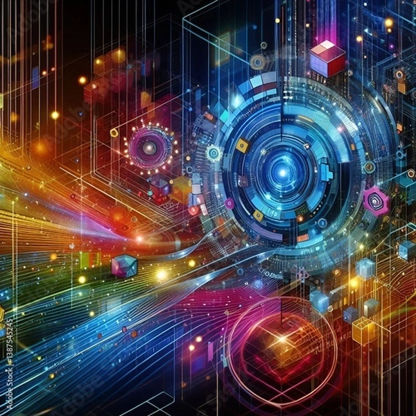 Fototapeta Advancing AI and IoT Integration: Revolutionizing Smart Technologies for Future Innovation	
