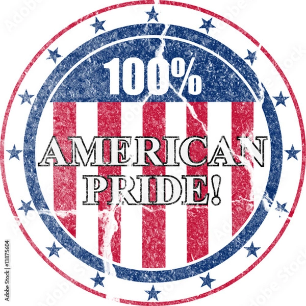 Obraz American Pride Distressed Stamp