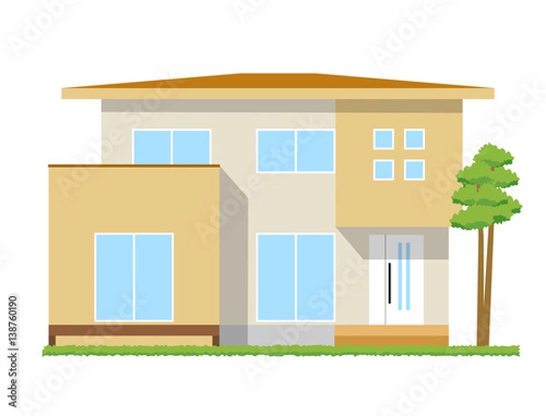 Fototapeta 一戸建て　住宅　家