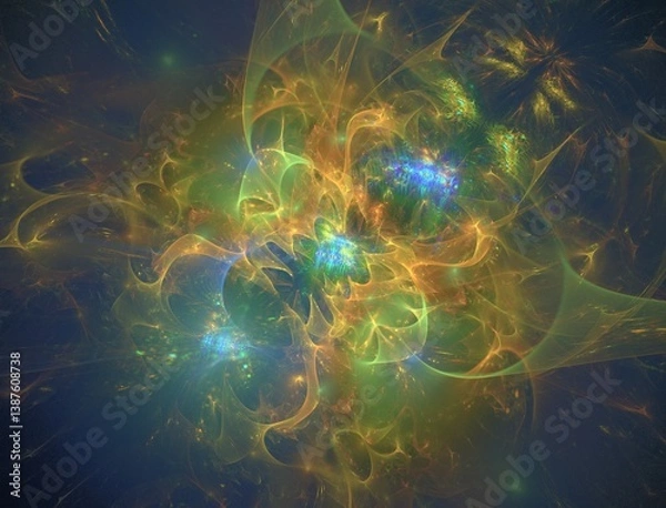 Obraz Imaginatory fractal abstract background Image