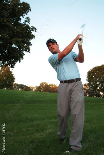 Obraz male golfer
