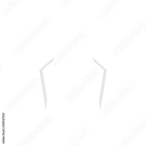 Fototapeta Human teeth icon vector.