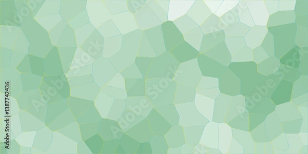 Fototapeta Green stone background with rock pattern of crystallized. Pastel soft gradient colors stone tile pattern. Seamless  shapes vector Vintage Illustration background.