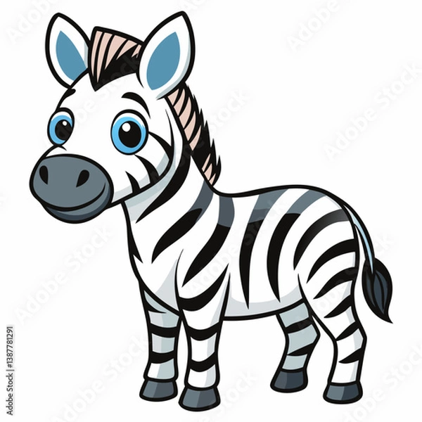 Fototapeta zebra vector illustration
