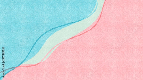 Fototapeta Abstract color painting with colorful ink pattern. Colorful art and modern texture. Pink Wave.