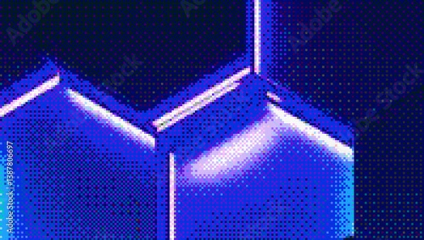 Obraz Dot Matrix Raster Effect Background