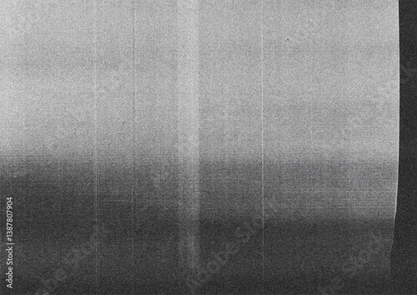 Fototapeta Photocopies of a black and white sheet of paper with a background or texture with grain and noise illustration