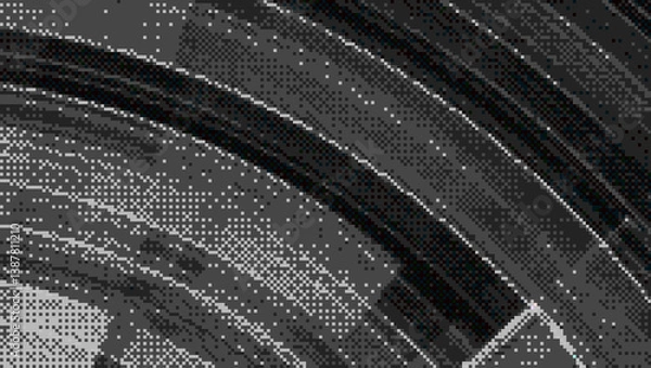 Obraz Pixelated Halftone Background