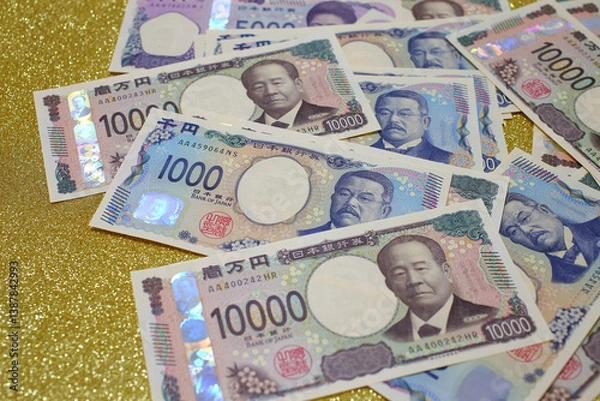 Obraz 一万円札　千円札　五千円札