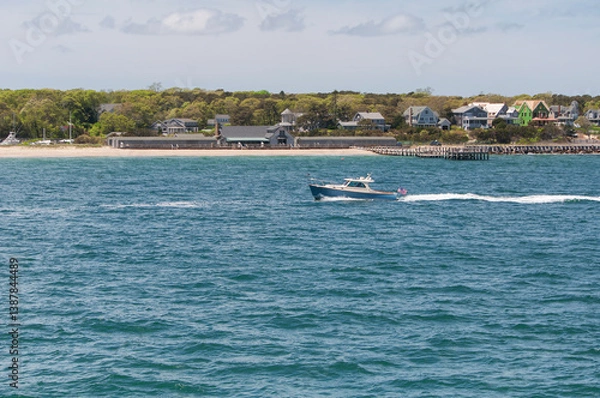Obraz oak bluffs Massachusetts coastline on martha's vineyard