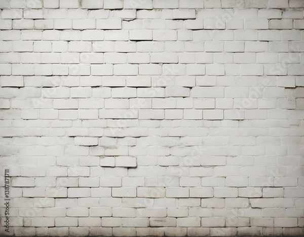 Obraz white brick wall
