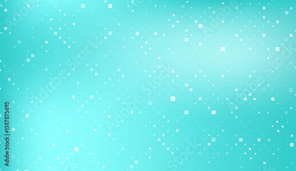 Fototapeta Turquoise and white seamless geometric pattern with diamonds and rhombuses in varied sizes and opacity creates a structured medical background emphasizing symmetry and precision