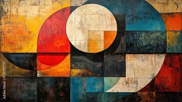 Fototapeta Abstract geometric flow