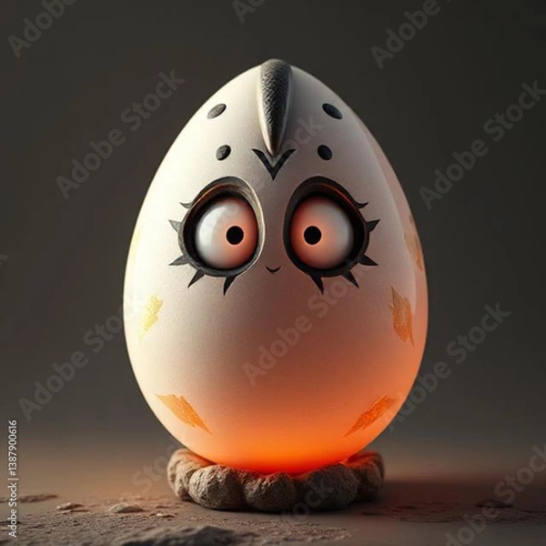 Obraz egg in a red