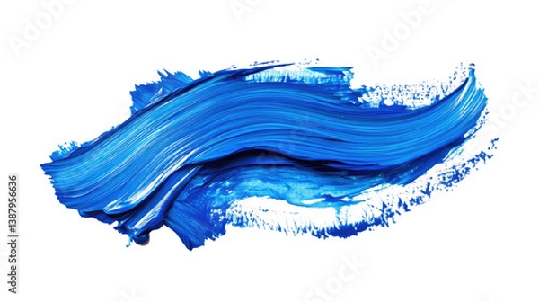 Obraz blue paint splashes