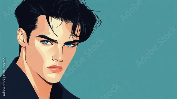 Fototapeta 1980s Vector Man