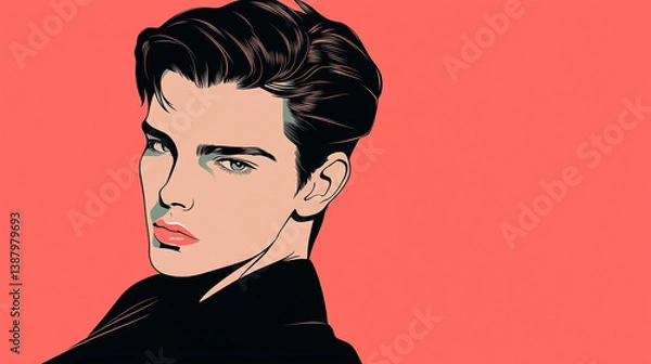 Fototapeta 1980s Vector Man