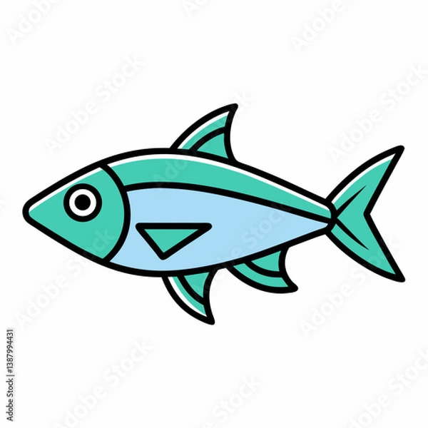 Obraz fish vector illustration