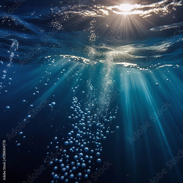 Obraz sun rays and clouds