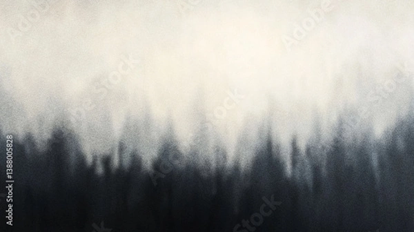 Fototapeta Abstract charcoal and black soft blend gradient with subtle shading and a minimalist clean grayscale background design