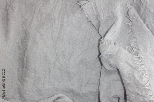 Fototapeta Grey scarf texture background