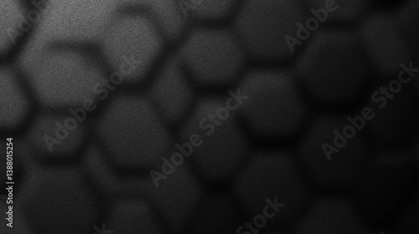 Fototapeta Obsidian black gradient with glossy soft finish and seamless abstract flow texture for futuristic minimalist themes