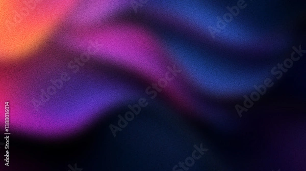 Fototapeta Polished dark chrome tones create an elegant abstract gradient background with clean minimal lines and soft black texture