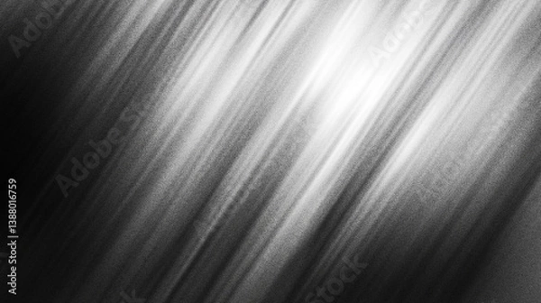 Fototapeta Silky smooth black gradient with steel grey undertones, a minimalistic abstract design and elegant texture background