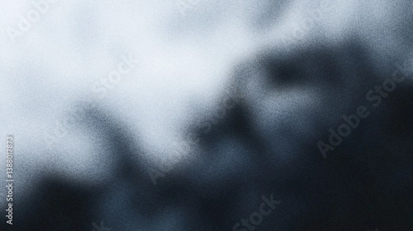 Fototapeta Subtle stormy grey and black gradient background with smooth transitions and moody shadowed abstract texture design