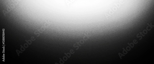 Fototapeta Ultra-wide black gradient with sleek matte finish and soft depth, smooth abstract transitions across a textured background