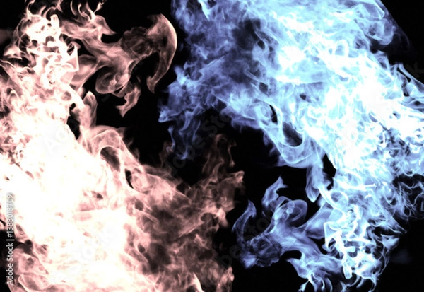 Obraz Fire battle texture background retro