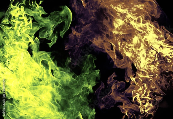 Obraz Fire battle texture background retro