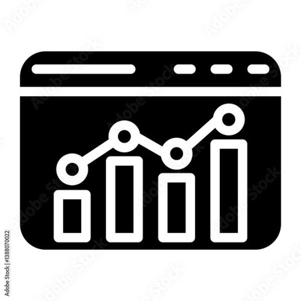 Fototapeta Google Analytics line icon