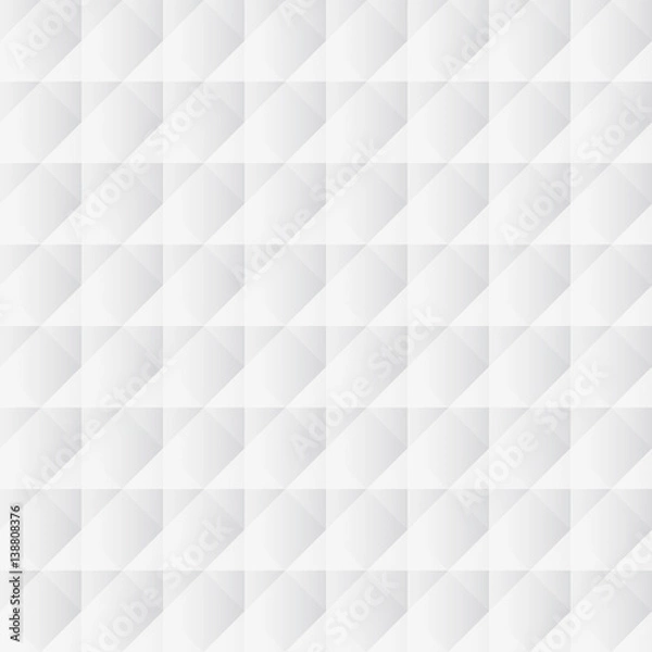 Fototapeta White geometric texture. Vector background.