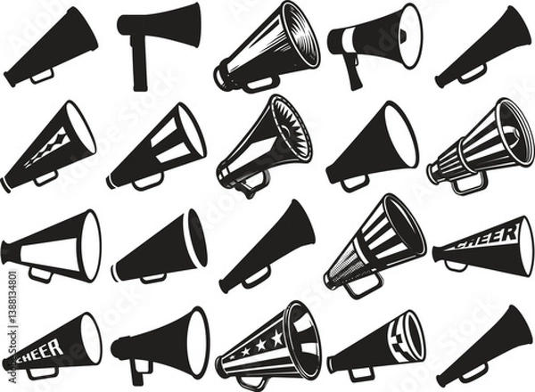 Fototapeta Cheer Megaphone Svg