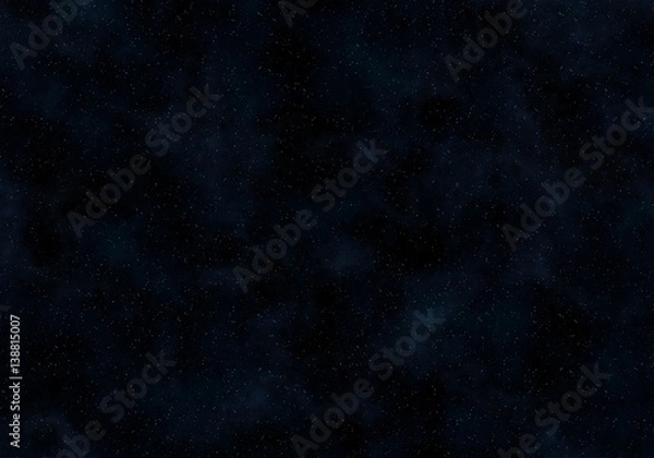 Fototapeta Star Field with a Subtle Layer of Bluish Gas and Dust Clouds