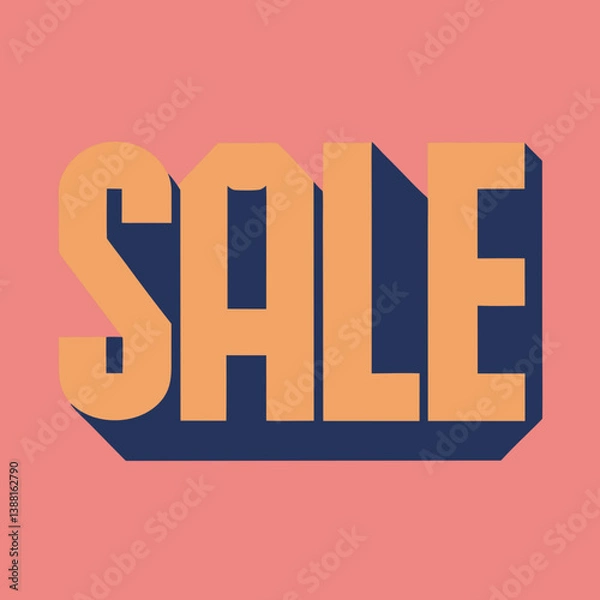Obraz Sale text in colorful letters
