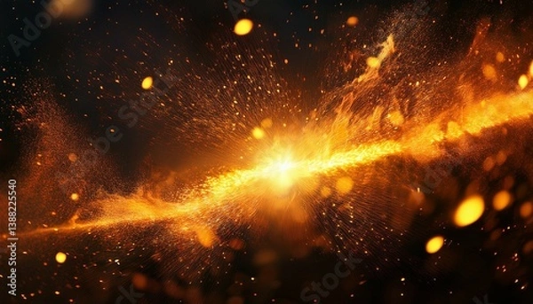 Fototapeta fire in space