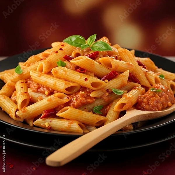 Obraz Pasta with tomato sauce