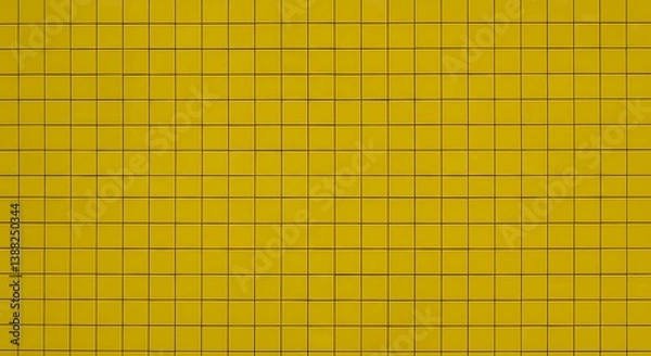 Fototapeta Golden Grid: Abstract Yellow Texture AI Generated