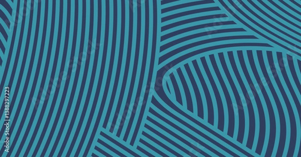 Fototapeta Abstract colored background textured irregular wave striped lines. seamless geometric pattern design for certificates, invitations, textiles, apparel, postcard, covers, banners and more.	