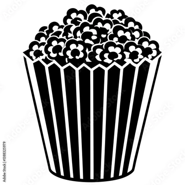 Fototapeta popcorn in a bucket