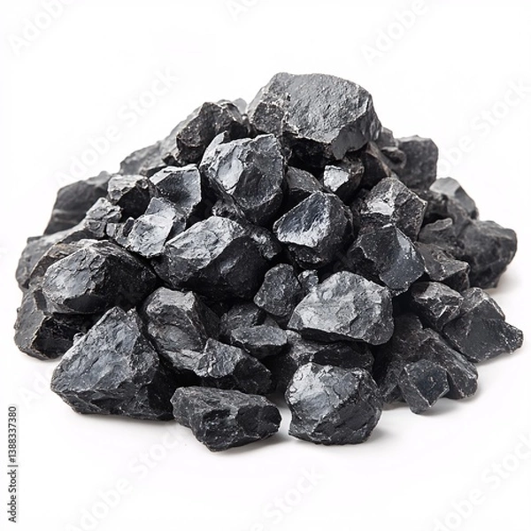 Fototapeta Collection of Lead Ore Specimens Showcasing Unique Geological Features