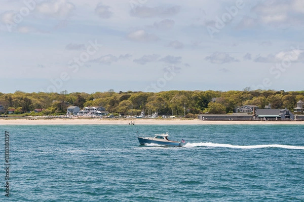 Obraz oak bluffs Massachusetts coastline on martha's vineyard