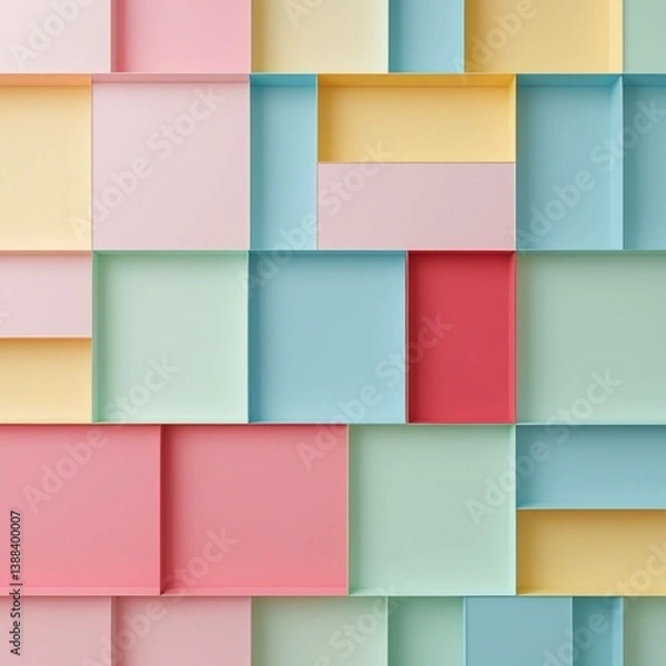 Obraz color box color block,