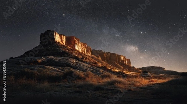 Fototapeta Underwater Southwest Scene Perspective Starry Mesa